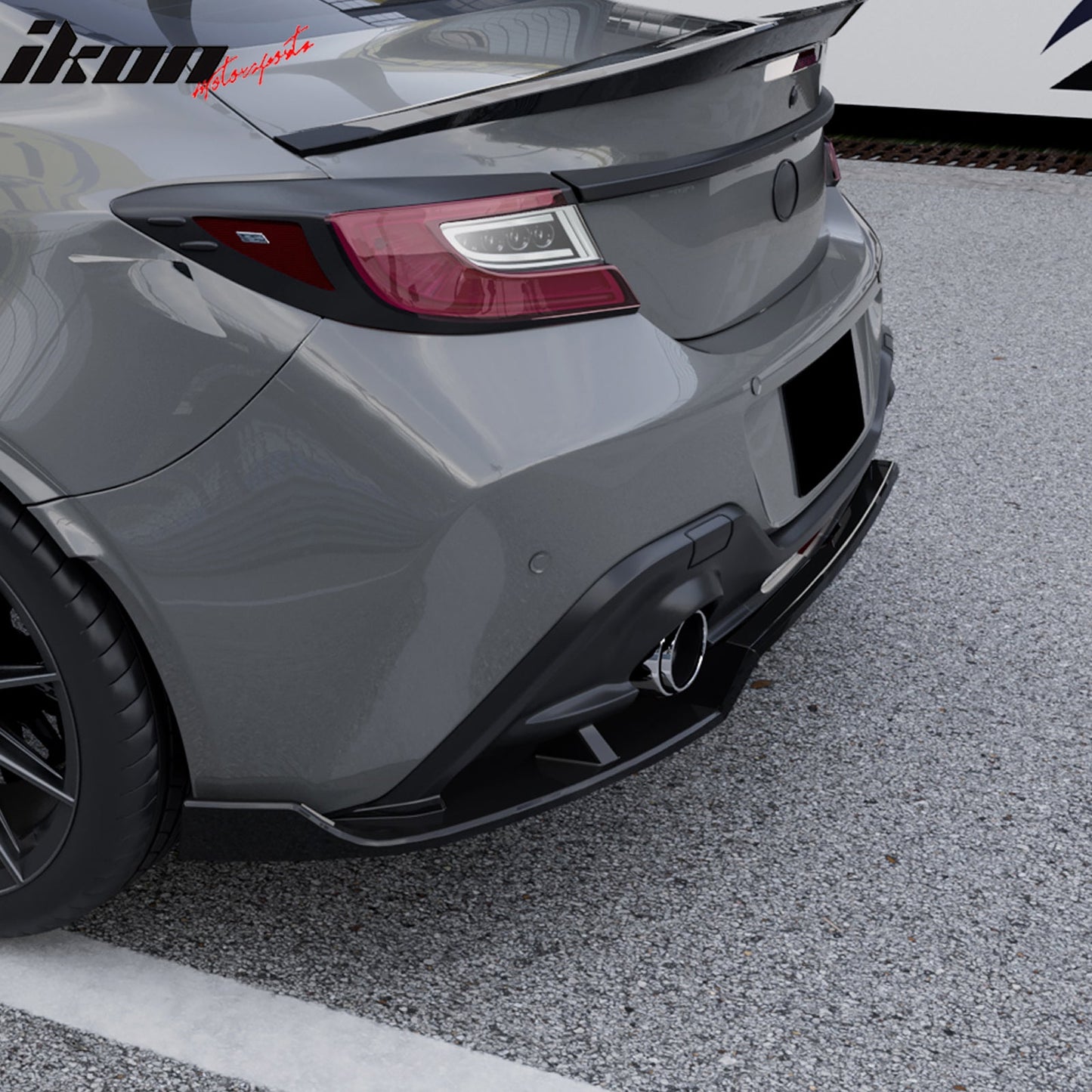 2022-2026 Subaru BRZ Toyota GR86 IKV1 Gloss Black Rear Bumper Lip PP