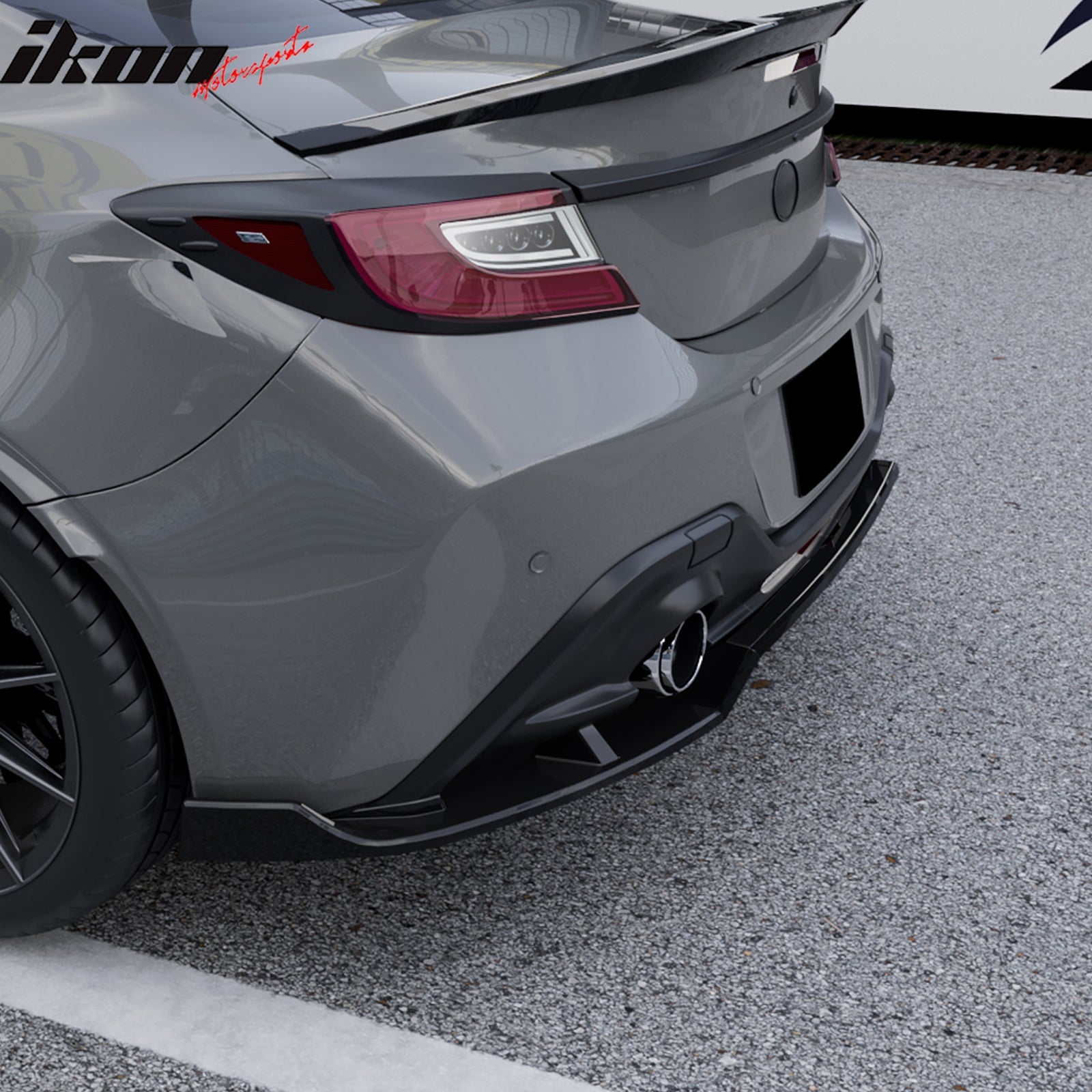 2022-2026 Subaru BRZ Toyota GR86 IKV1 Gloss Black Rear Bumper Lip PP