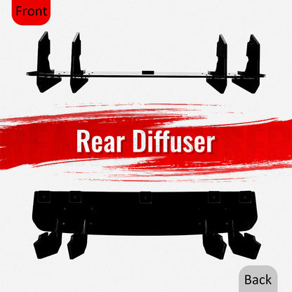 2022-2026 Subaru BRZ Toyota GR86 IKV2 Gloss Black Rear Bumper Lip ABS