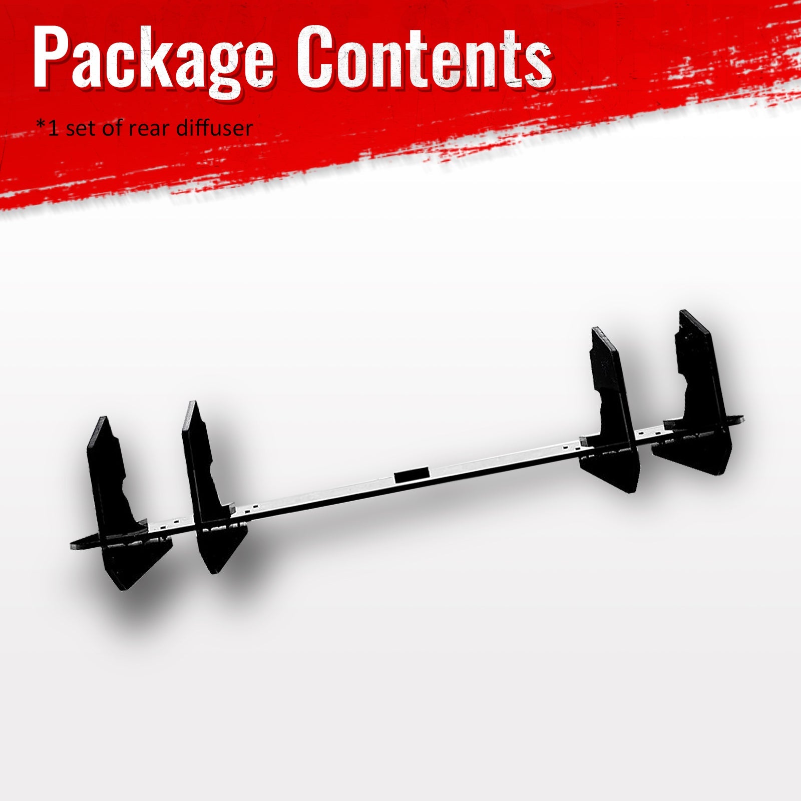 2022-2026 Subaru BRZ Toyota GR86 IKV2 Gloss Black Rear Bumper Lip ABS