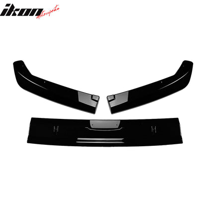 2022-2025 Subaru WRX STI Style Rear Diffuser Lip Gloss Black ABS 3PCS