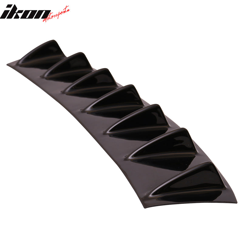 2014-2015 Chevy Camaro V6 7 Fins Gloss Black Rear Bumper Diffuser ABS