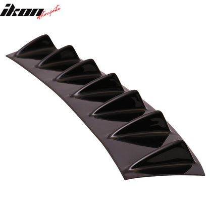 2014-2015 Chevy Camaro V6 7 Fins Gloss Black Rear Bumper Diffuser ABS