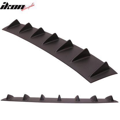 2014-2015 Chevy Camaro V6 7 Fins Matte Black Rear Bumper Diffuser ABS
