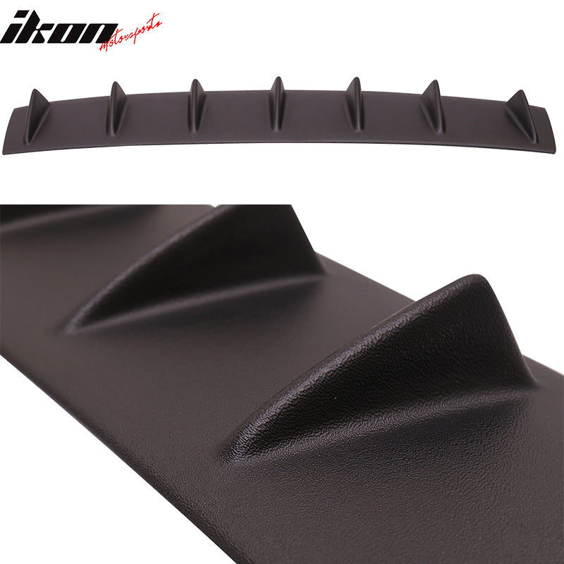 2014-2015 Chevy Camaro V6 7 Fins Matte Black Rear Bumper Diffuser ABS