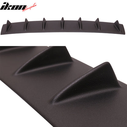 2014-2015 Chevy Camaro V6 7 Fins Matte Black Rear Bumper Diffuser ABS