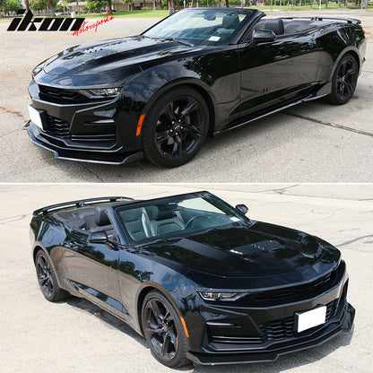2016-2024 Chevy Camaro Front Lip Spoiler 1LE Style 3PCS ABS