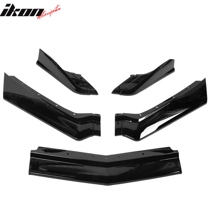 2020-2025 Chevy Corvette C8 IKON Style Front Bumper Lip 5PCS ABS