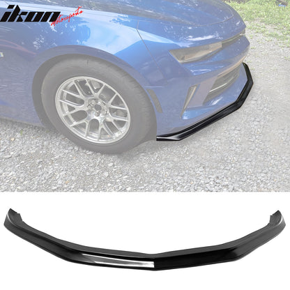 2016-2018 Chevrolet Camaro SLP Style Unpainted Black Front Bumper Lip