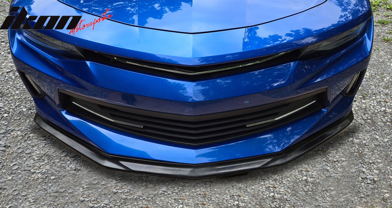 2016-2018 Chevrolet Camaro SLP Style Unpainted Black Front Bumper Lip