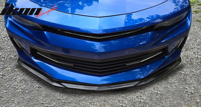 2016-2018 Chevrolet Camaro SLP Style Unpainted Black Front Bumper Lip