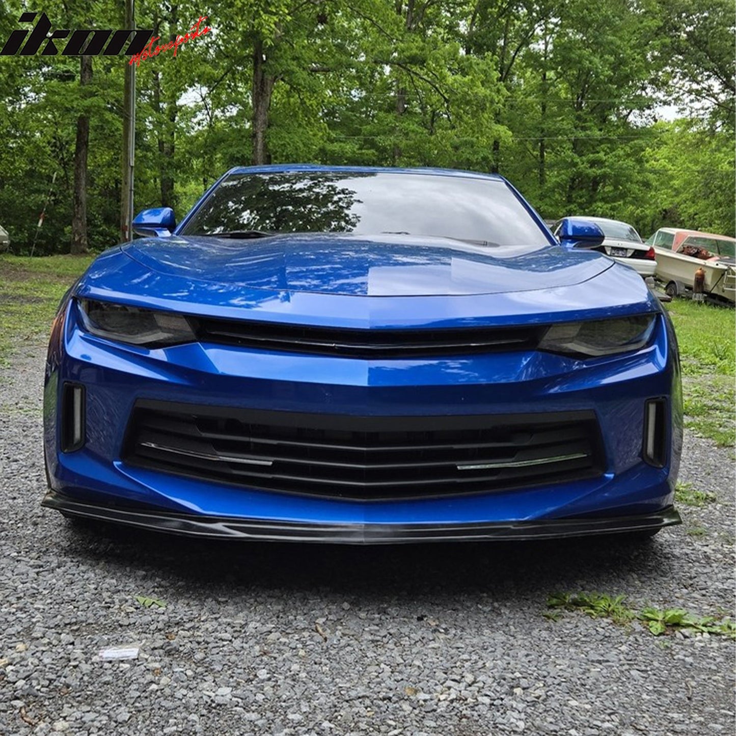2016-2018 Chevrolet Camaro SLP Style Unpainted Black Front Bumper Lip