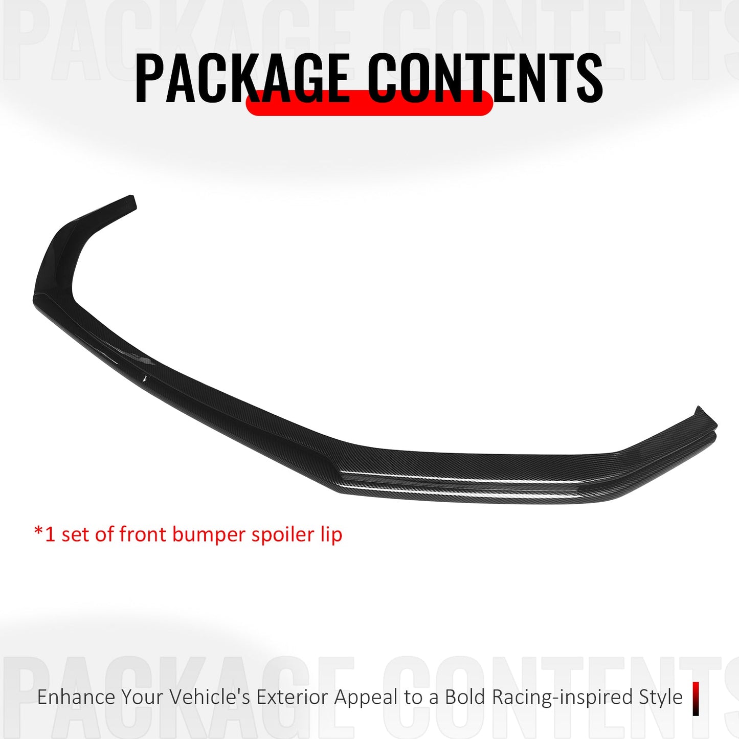 2024-2026 Ford Mustang Dark Horse IKON Front Bumper Lip