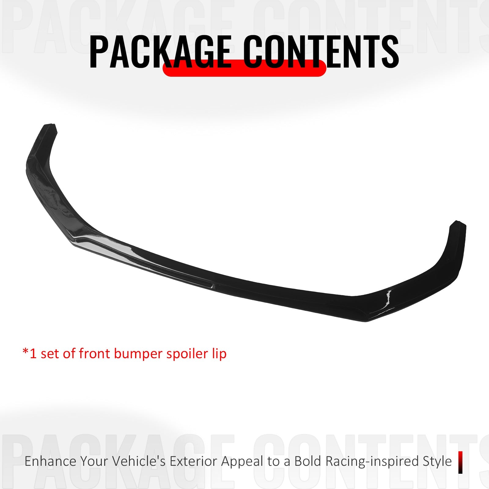 2024-2026 Ford Mustang Dark Horse IKON Front Bumper Lip