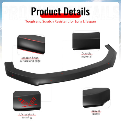 2024-2026 Mustang Ecoboost& GT Front Bumper Lip Dark Horse Style