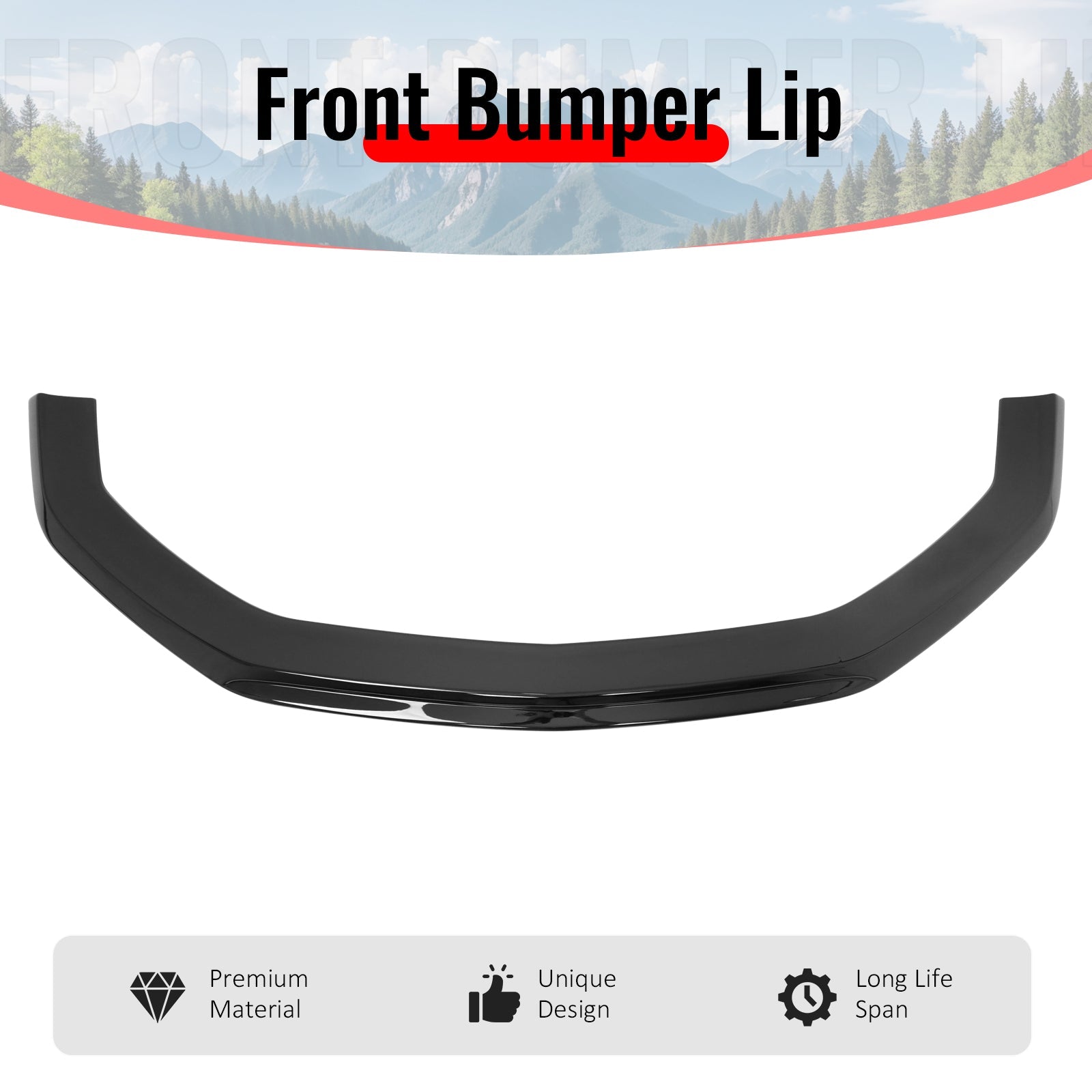 2024-2026 Ford Mustang Ecoboost& GT IKON Style Front Bumper Lip