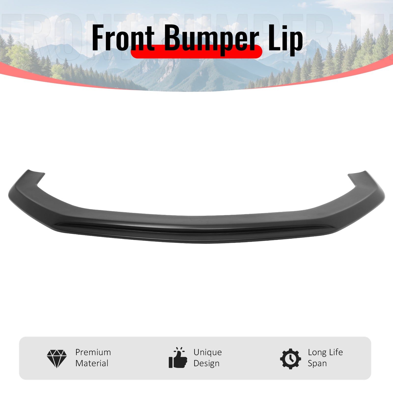 2024-2026 Ford Mustang Ecoboost& GT IKON Style Front Bumper Lip