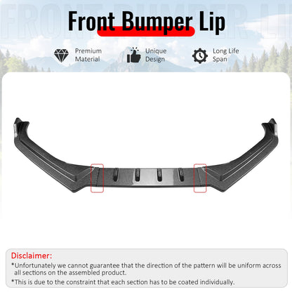 2017-2020 Subaru BRZ IKON Carbon Fiber Print Front Bumper Spoiler PP