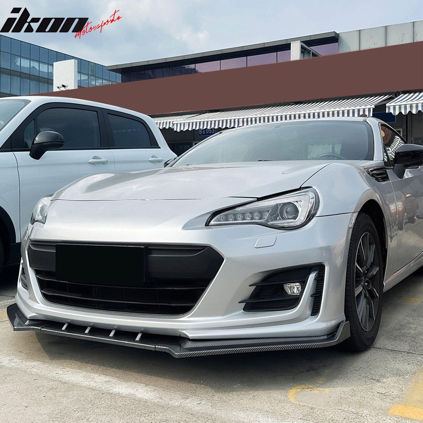 2017-2020 Subaru BRZ IKON Carbon Fiber Print Front Bumper Spoiler PP