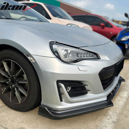 2017-2020 Subaru BRZ IKON Carbon Fiber Print Front Bumper Spoiler PP