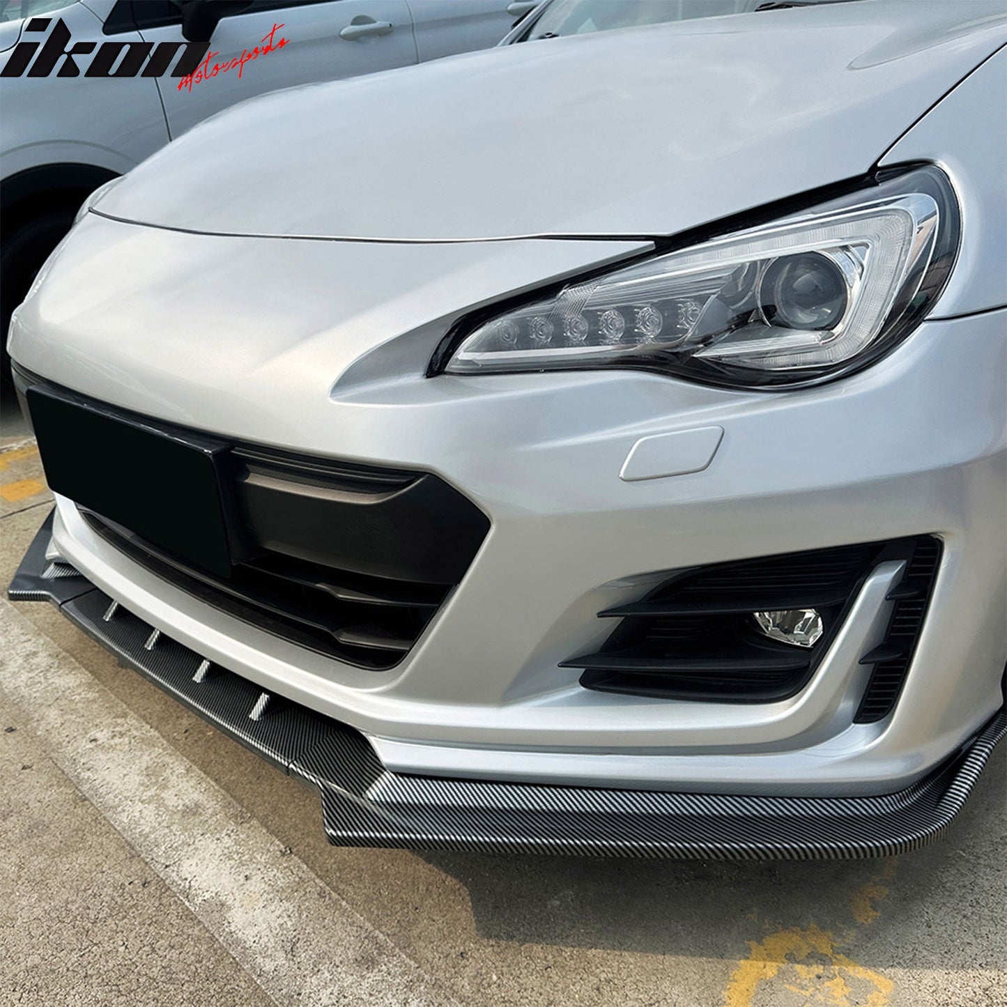 2017-2020 Subaru BRZ IKON Carbon Fiber Print Front Bumper Spoiler PP