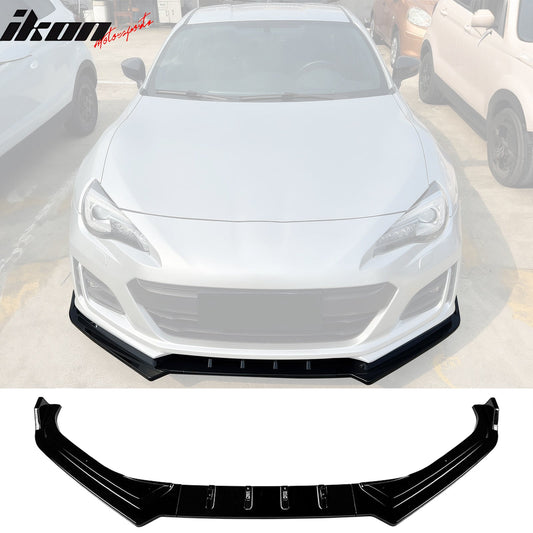 2017-2020 Subaru BRZ IKON Gloss Black Front Bumper Lip Spoiler PP