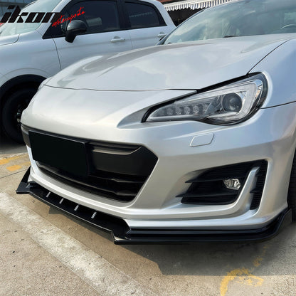 2017-2020 Subaru BRZ IKON Gloss Black Front Bumper Lip Spoiler PP