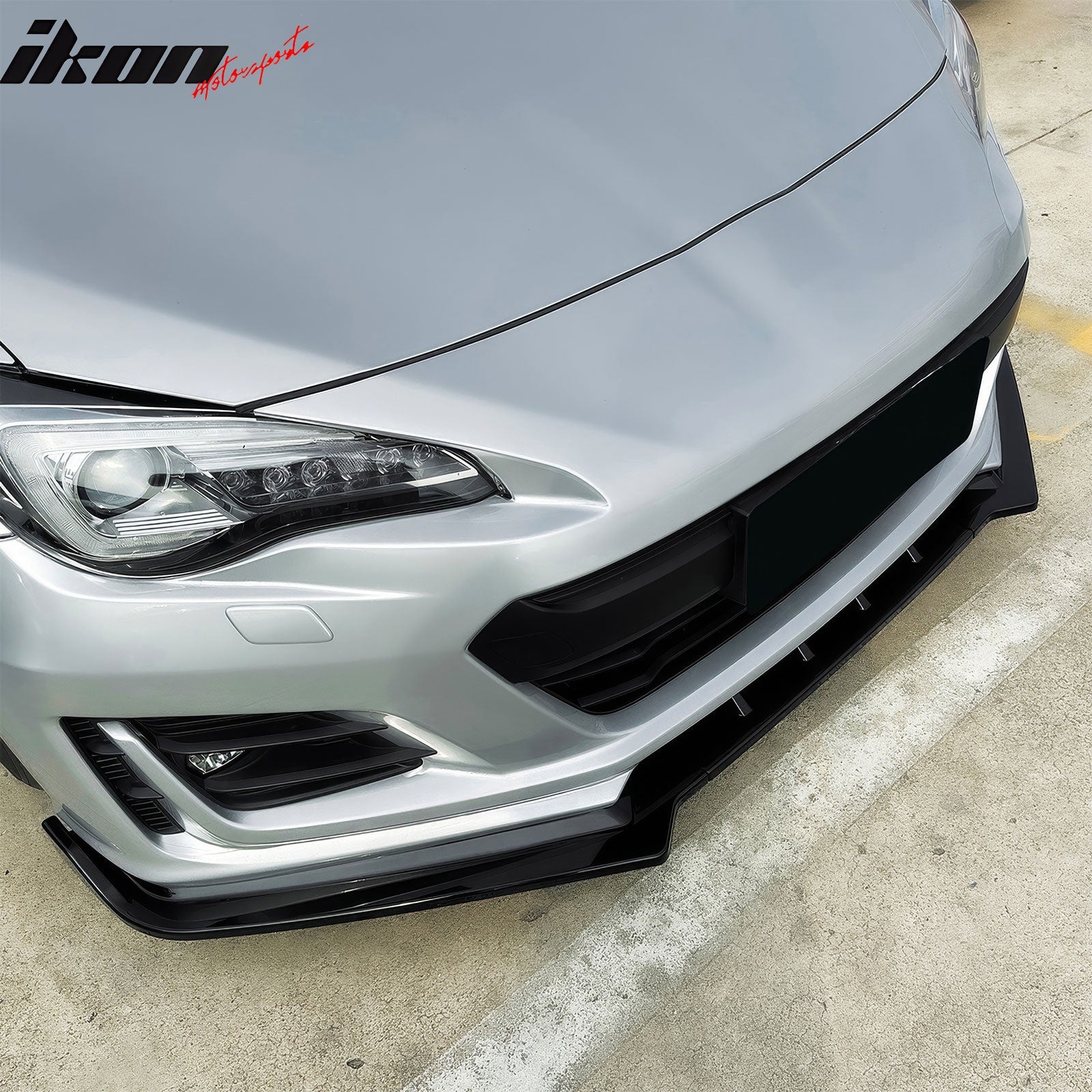 2017-2020 Subaru BRZ IKON Gloss Black Front Bumper Lip Spoiler PP