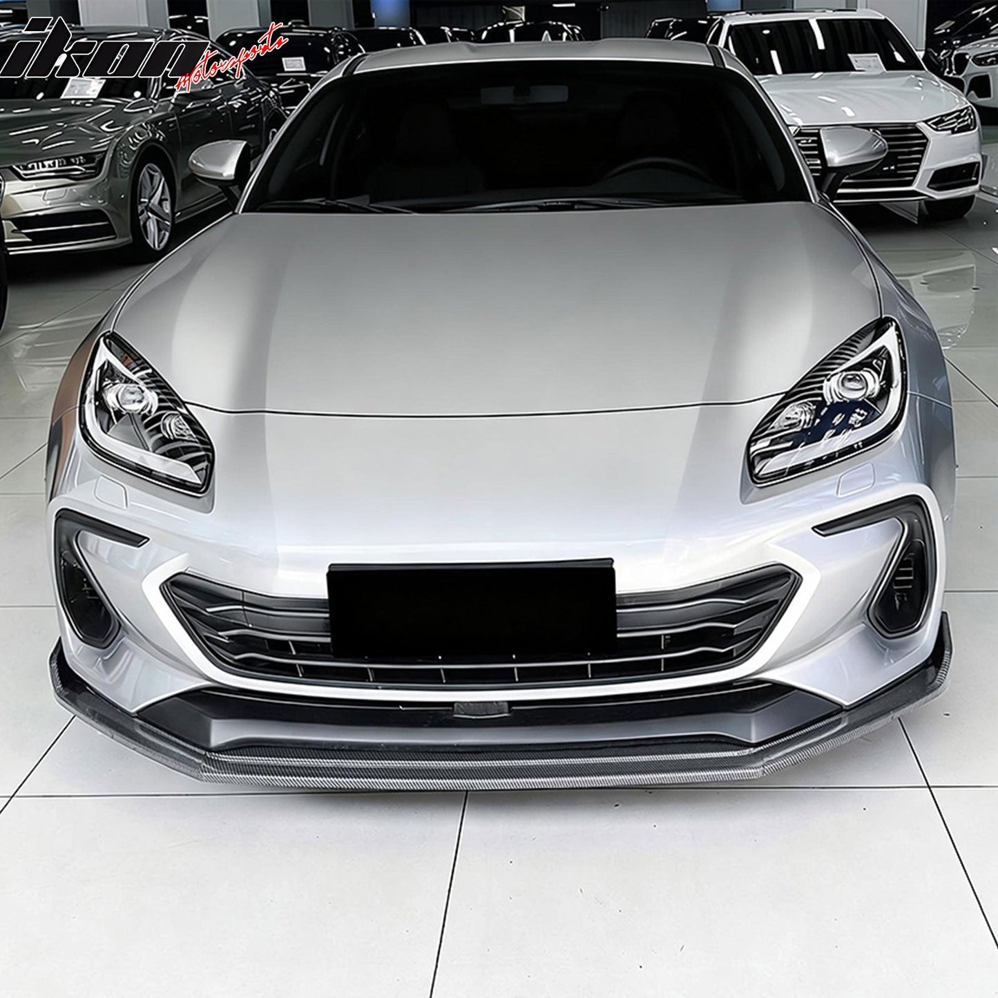 2022-2025 Subaru BRZ IKV2 Carbon Fiber Print Front Bumper Lip PP