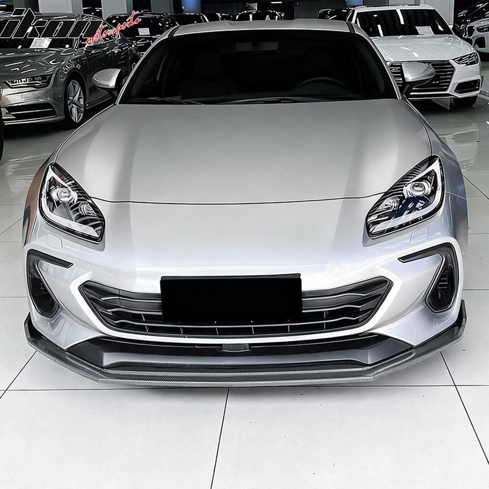 2022-2025 Subaru BRZ IKV2 Carbon Fiber Print Front Bumper Lip PP