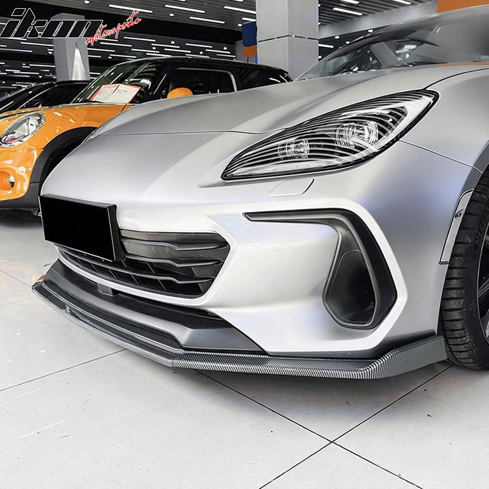2022-2025 Subaru BRZ IKV2 Carbon Fiber Print Front Bumper Lip PP