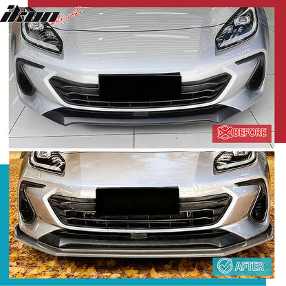 2022-2025 Subaru BRZ IKV2 Carbon Fiber Print Front Bumper Lip PP
