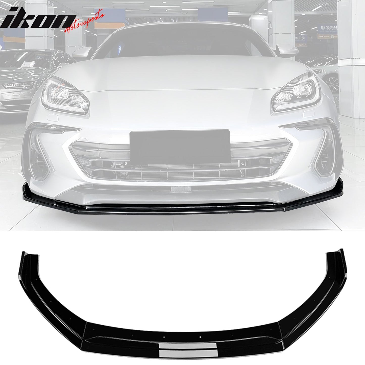 2022-2025 Subaru BRZ IKV2 Gloss Black Front Bumper Lip Spoiler PP