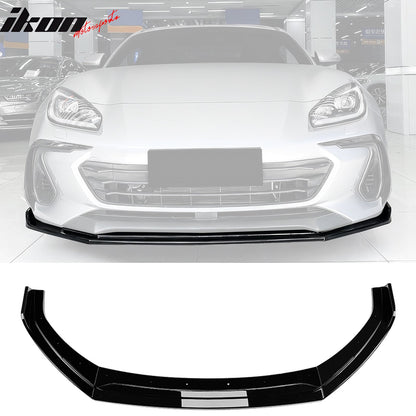 2022-2025 Subaru BRZ IKV2 Gloss Black Front Bumper Lip Spoiler PP