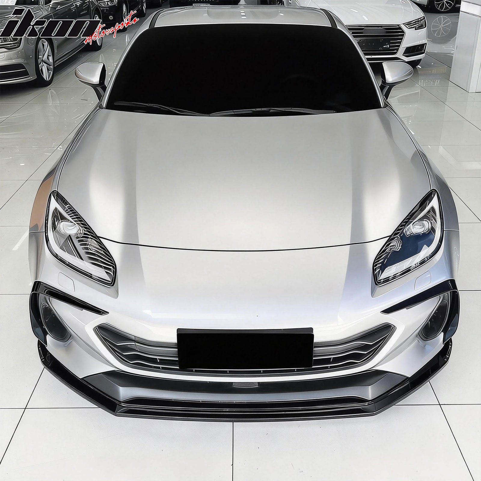 2022-2025 Subaru BRZ IKV2 Gloss Black Front Bumper Lip Spoiler PP