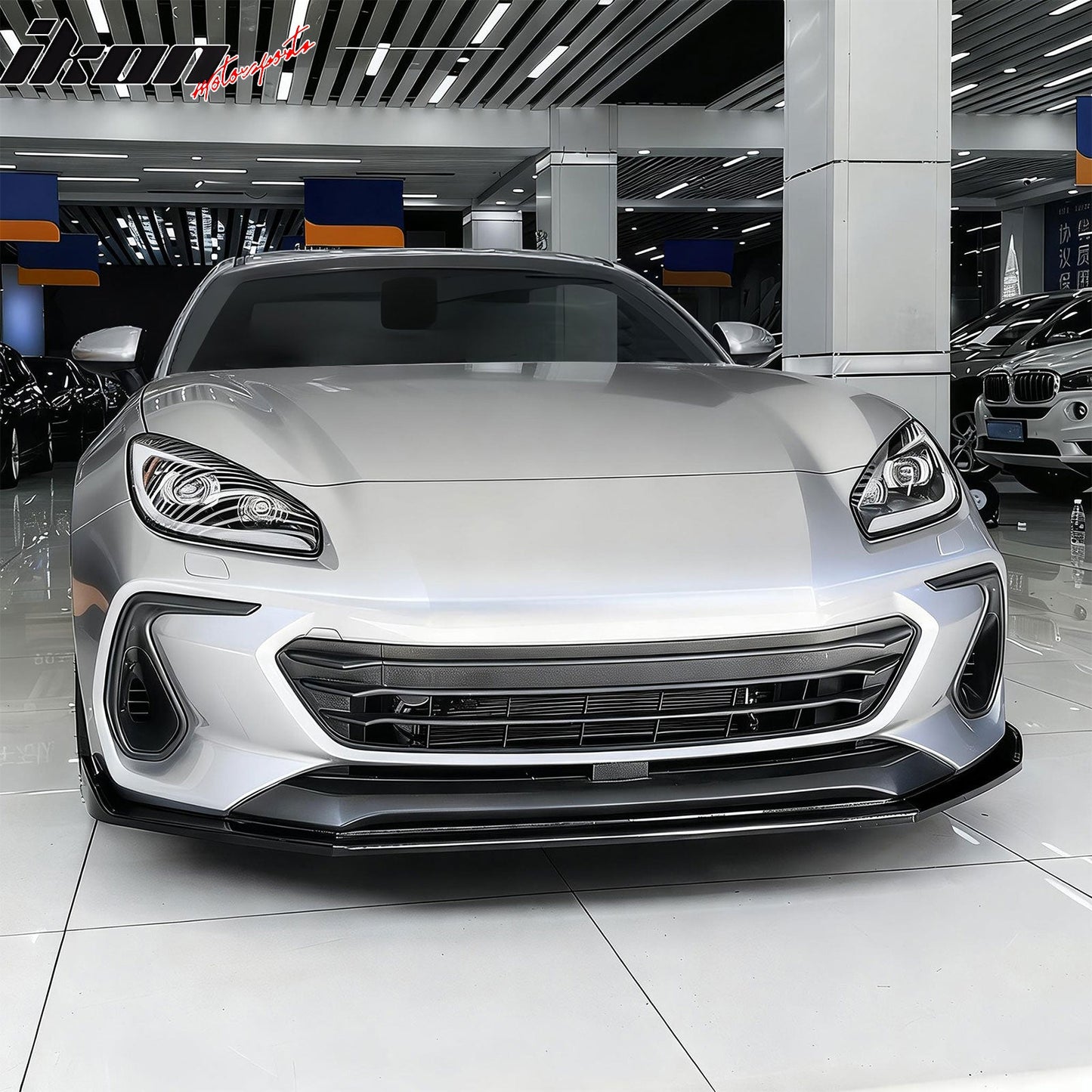2022-2025 Subaru BRZ IKV2 Gloss Black Front Bumper Lip Spoiler PP