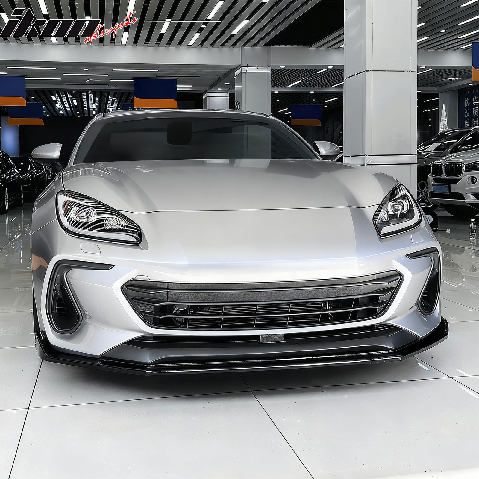 2022-2025 Subaru BRZ IKV2 Gloss Black Front Bumper Lip Spoiler PP
