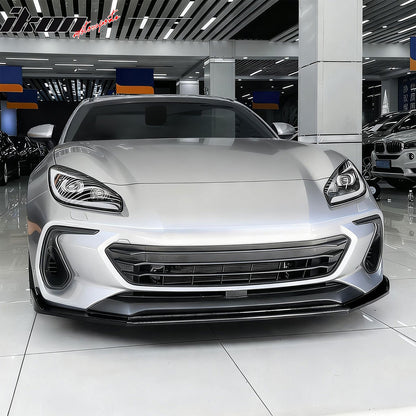 2022-2025 Subaru BRZ IKV2 Gloss Black Front Bumper Lip Spoiler PP