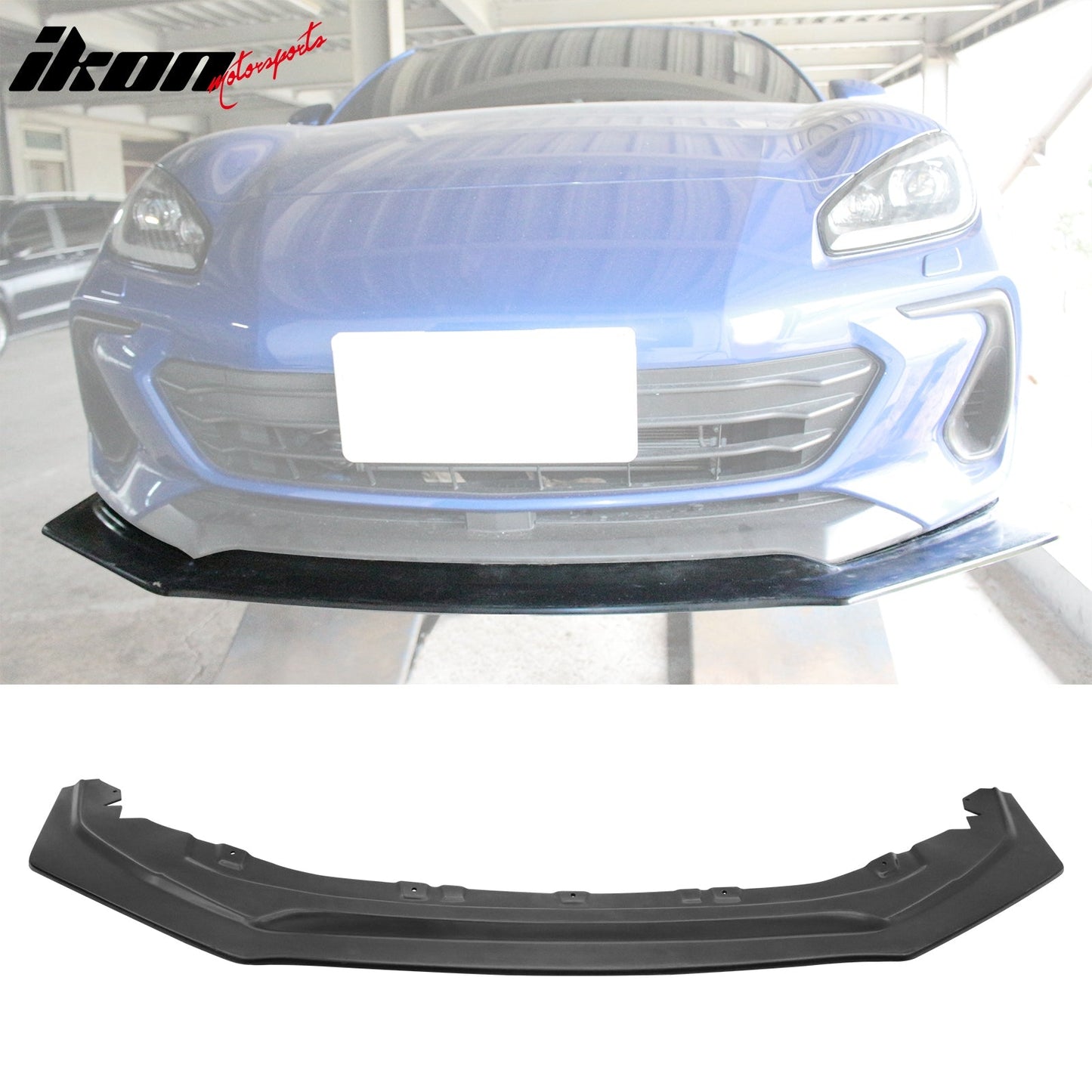 2022-2025 Subaru BRZ IKON V4 Style Unpainted Front Bumper Lip Chin PU