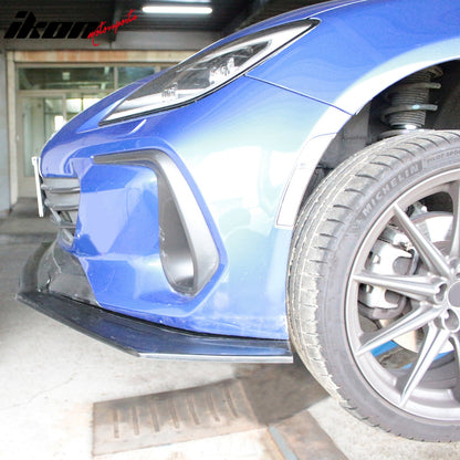 2022-2025 Subaru BRZ IKON V4 Style Unpainted Front Bumper Lip Chin PU