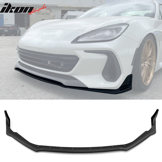 2022-2025 Subaru BRZ Front Bumper Lip STI 3PC Style Spoiler Unpainted