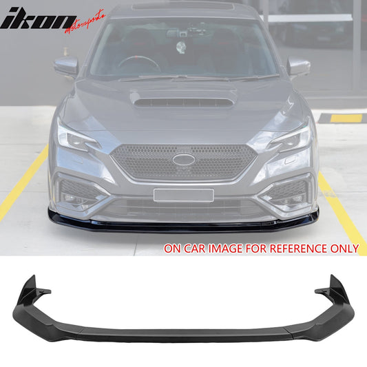 2022-2025 Subaru WRX 5th D Style Matte Black 3PCS Front Bumper Lip ABS