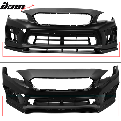 2015-2021 Subaru WRX STI MP MPX Painted Front Bumper Lip ABS