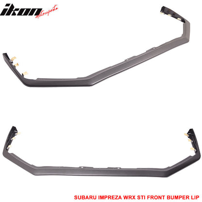 2015-2021 Subaru WRX STI Carbon Paint Front Bumper Lip Spoiler ABS