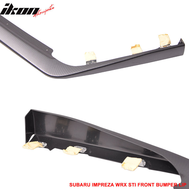 2015-2021 Subaru WRX STI Carbon Paint Front Bumper Lip Spoiler ABS