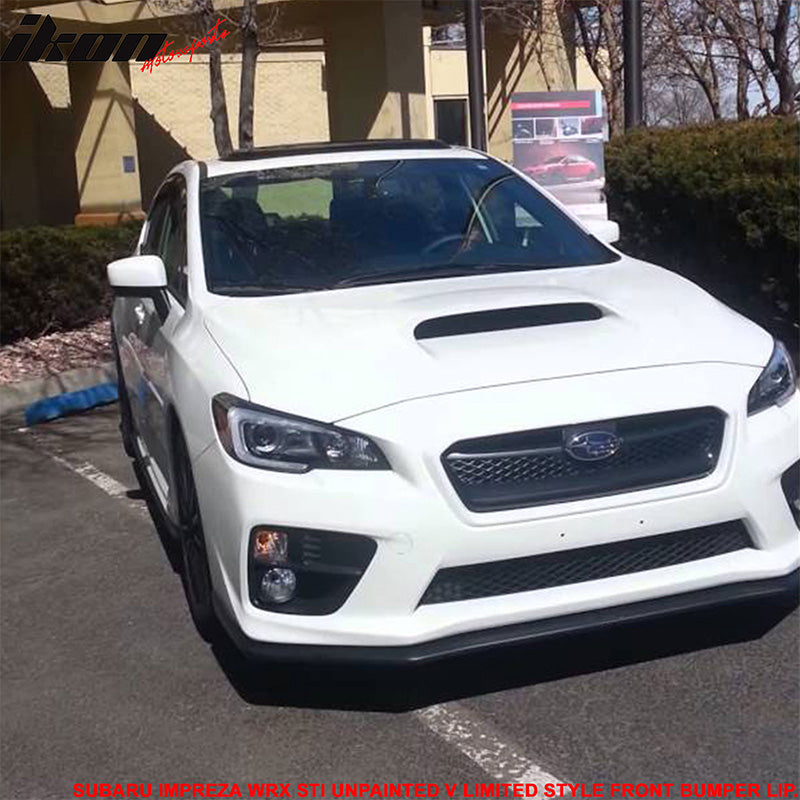 2015-2021 Subaru WRX STI V-Limited Style Front Bumper Lip Spoiler PP