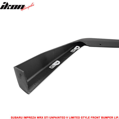 2015-2021 Subaru WRX STI V-Limited Style Front Bumper Lip Spoiler PP