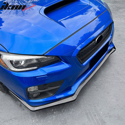 2015-2021 Subaru WRX CS2 Style Gloss Black Front Bumper Lip Spoiler PP