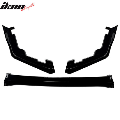 2015-2021 Subaru WRX CS2 Style Gloss Black Front Bumper Lip Spoiler PP
