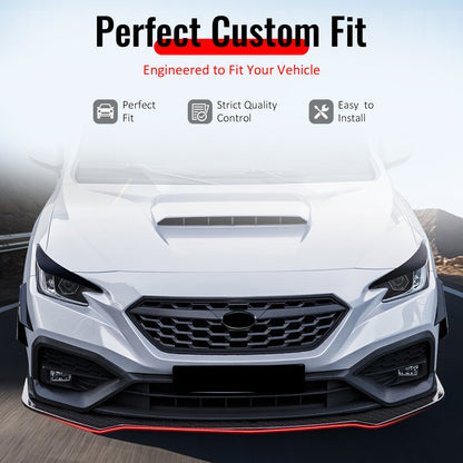 2022-2025 Subaru WRX IKON Carbon Fiber Print Front Bumper Chin Lip PP